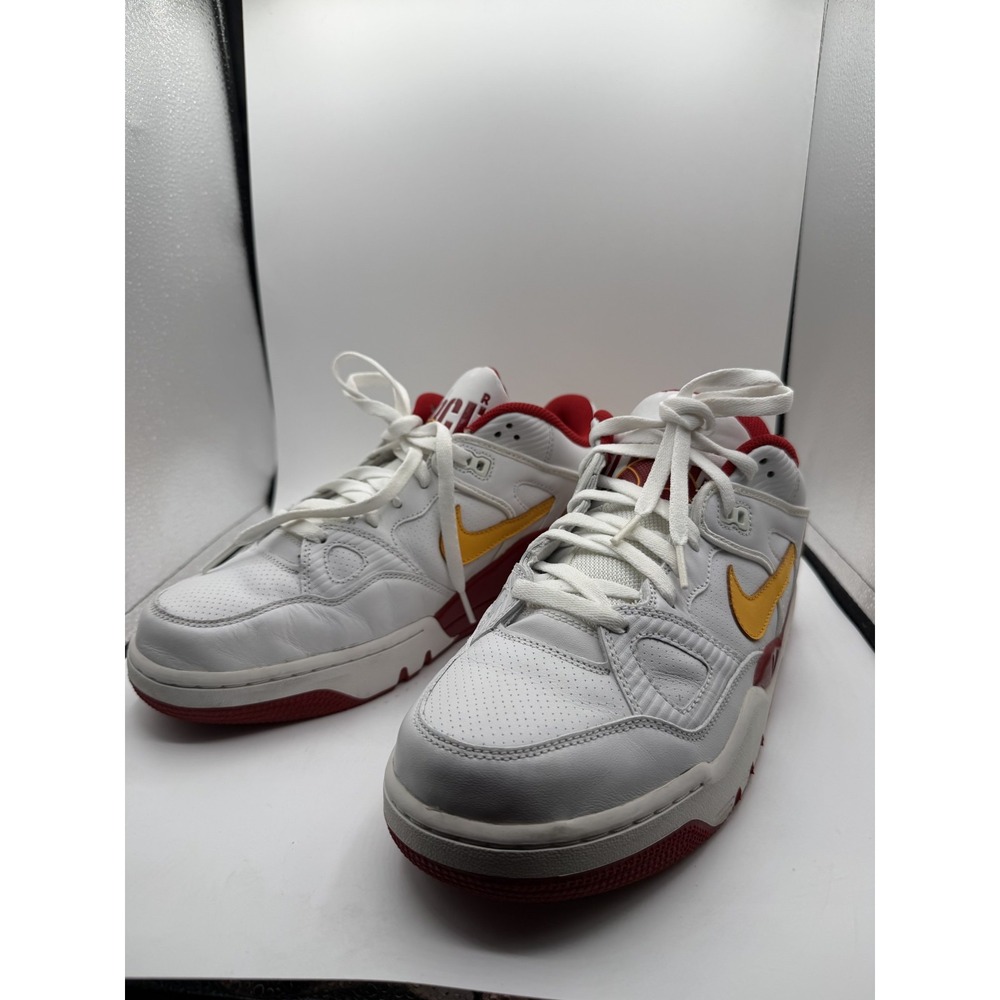 Nike Air Force 3 Low White Pro Gold 313640-171 Mens Size 12 Pre-Owned No Box